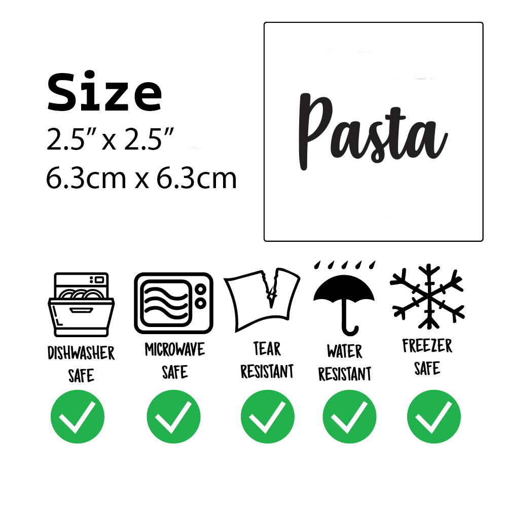 Twinkle Hands - 6 Big Pantry Labels -  English