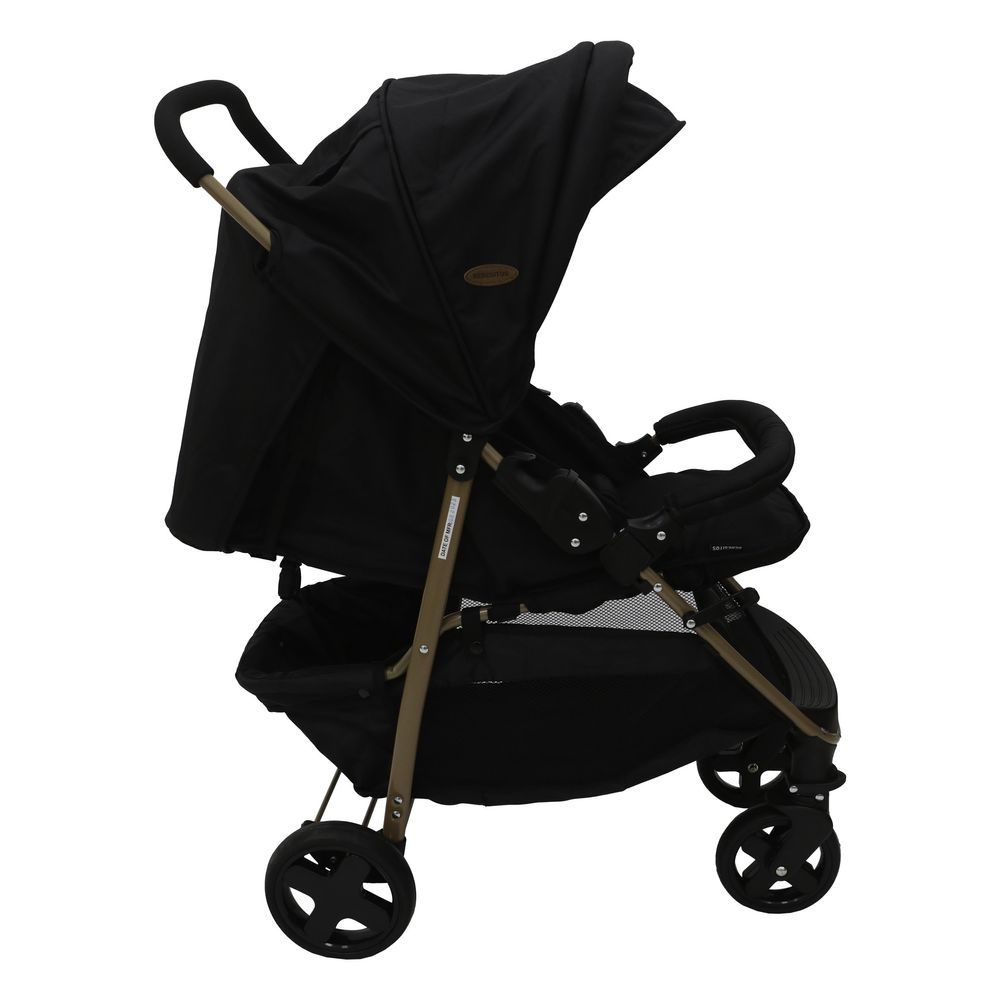 Bebesitos - Easystroll Baby Stroller With Head Pillow - Black