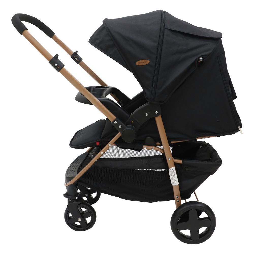 Bebesitos - Dualview Reversible Travel System With Newborn Car Seat - Black