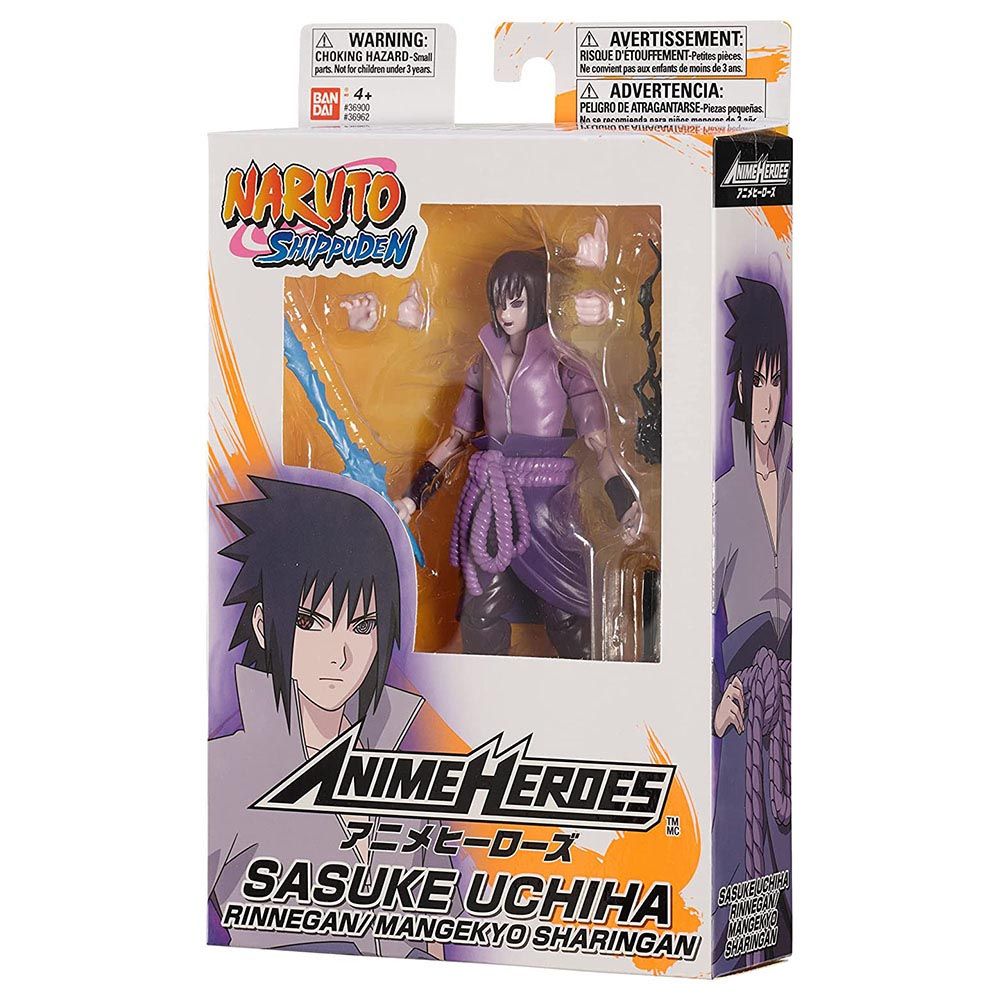 Bandai - Anime Heroes Naruto Uchiha Sasuke Figure - 6.5-Inch