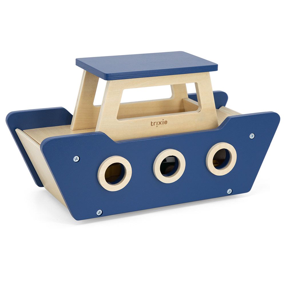 Trixie - Wooden Ferry Boat - Blue