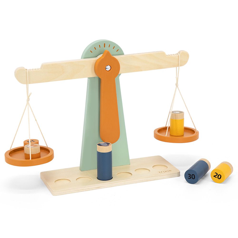 Trixie - Wooden Scale With 6 Weights