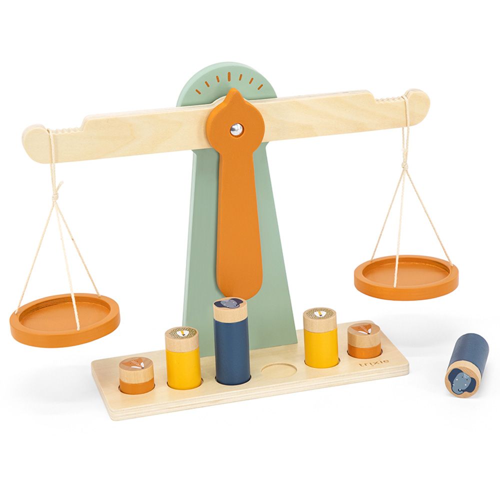 Trixie - Wooden Scale With 6 Weights