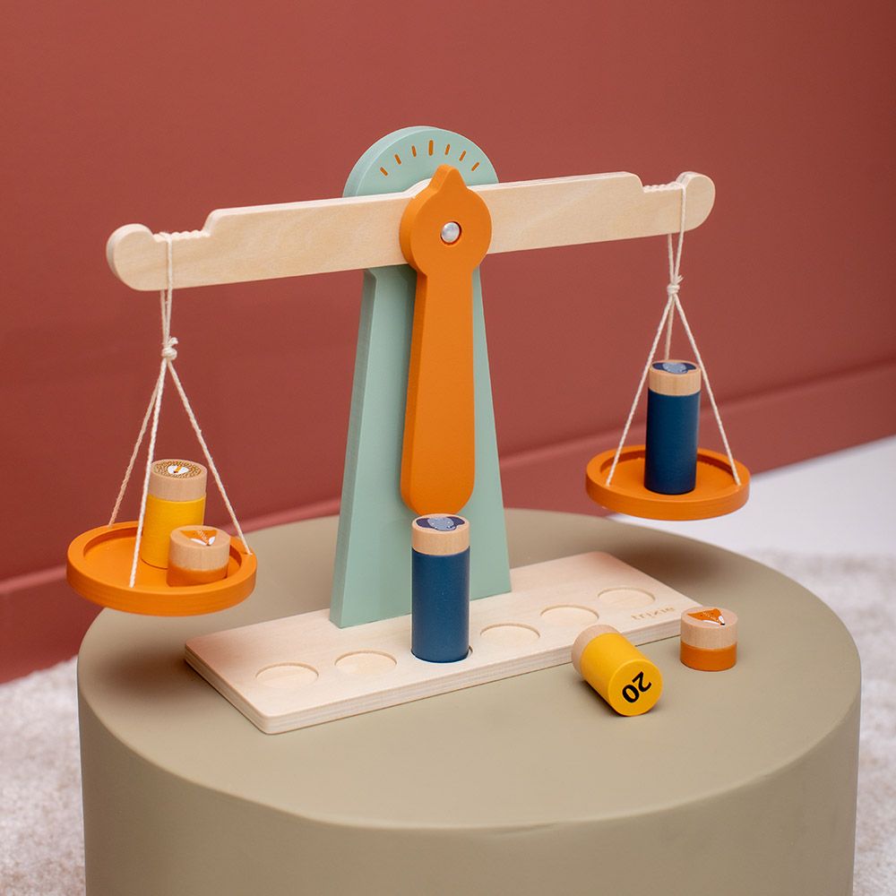 Trixie - Wooden Scale With 6 Weights