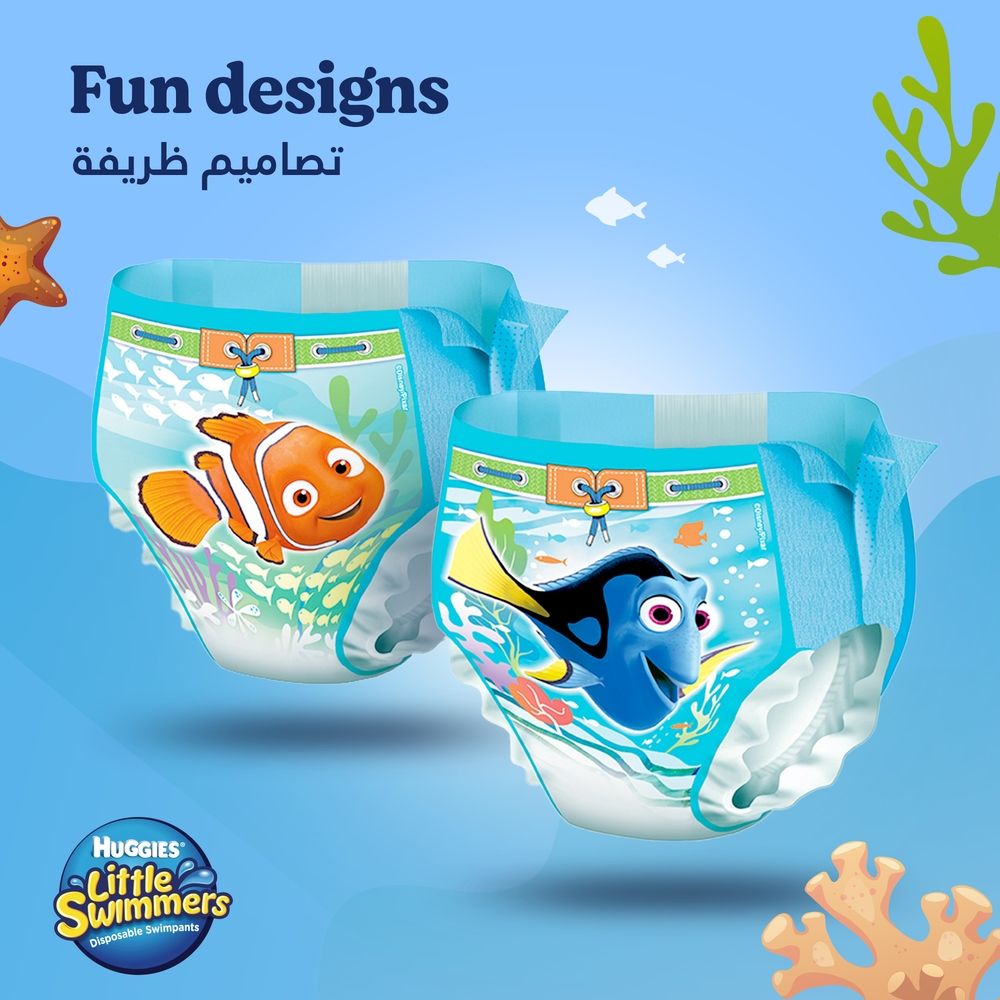 Huggies - Little Swimmer Swim Pants Diaper 14kg, Size Large, 10 Swim Pants