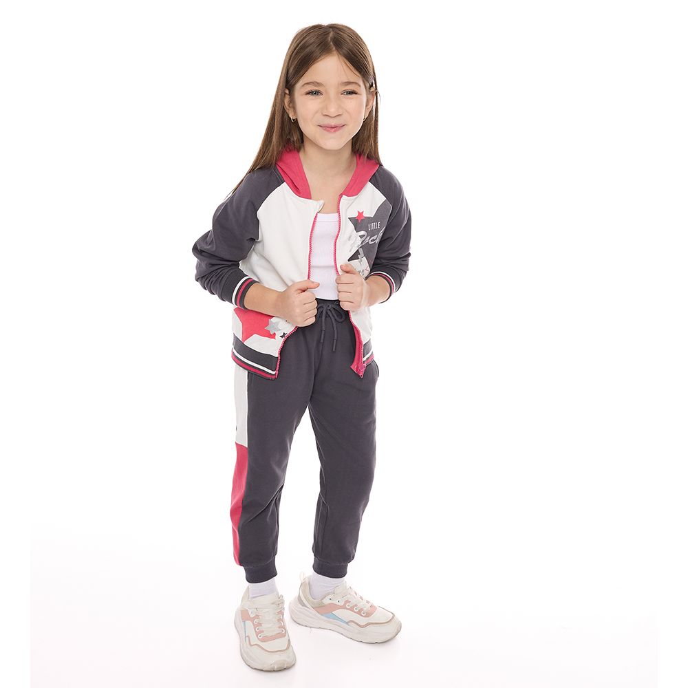 Victor and Jane - 2pc-Set - Girls' Raglan Hoodie And Joggers