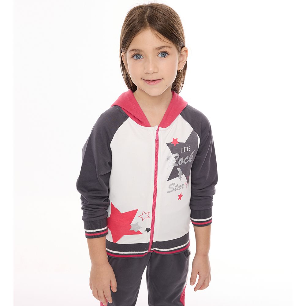 Victor and Jane - 2pc-Set - Girls' Raglan Hoodie And Joggers