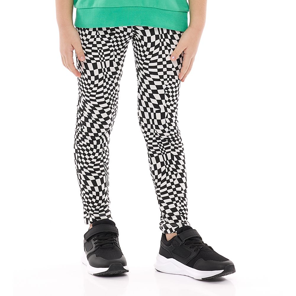 Victor and Jane - Girls Set - Green Embellished Hoodie & Printed Zebra Leggings - 2 Pcs