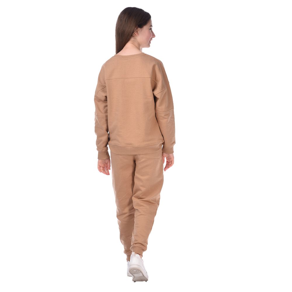 Victor and Jane - Girls Co-ords Set - Brown - 2 Pcs