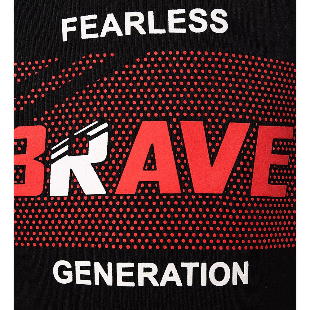 Victor and Jane - Brave Generation Printed Hoodie - Black