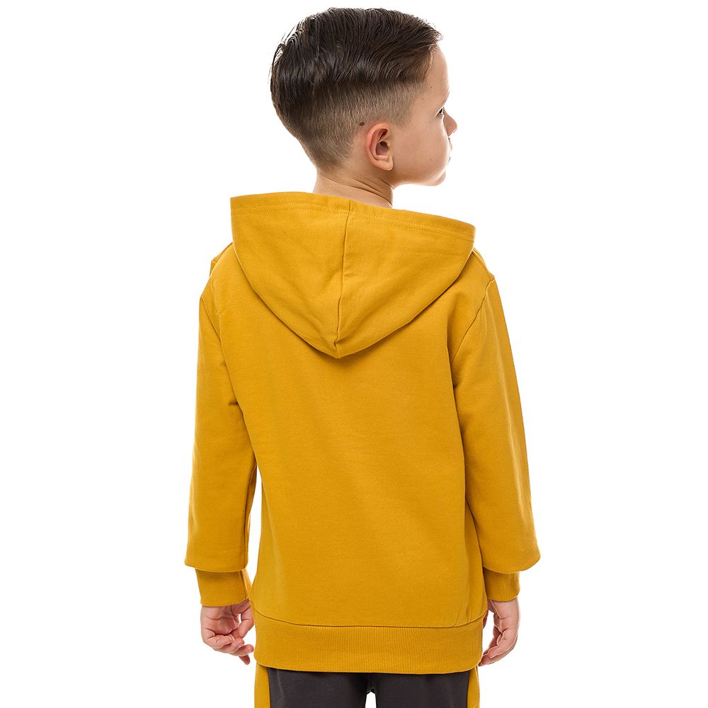 Victor and Jane - Boys' Cotton Hoodie - Mustard