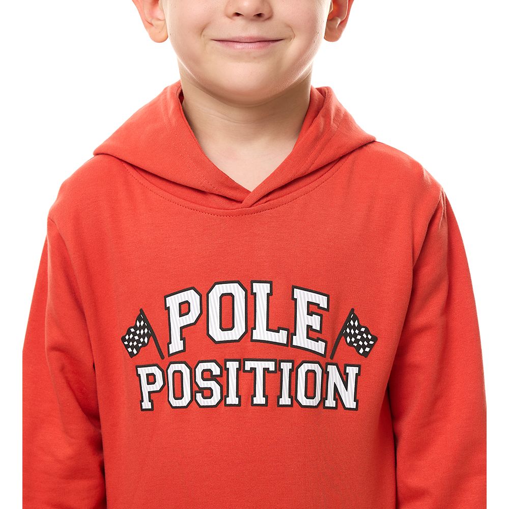 Victor and Jane - Boys' Cotton Hoodie - Orange