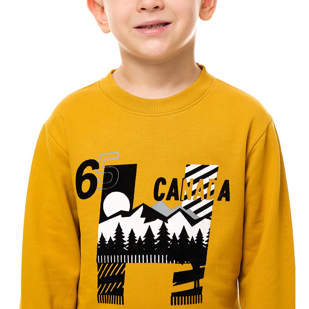 Victor and Jane - Boys' Sweatshirt - Mustard