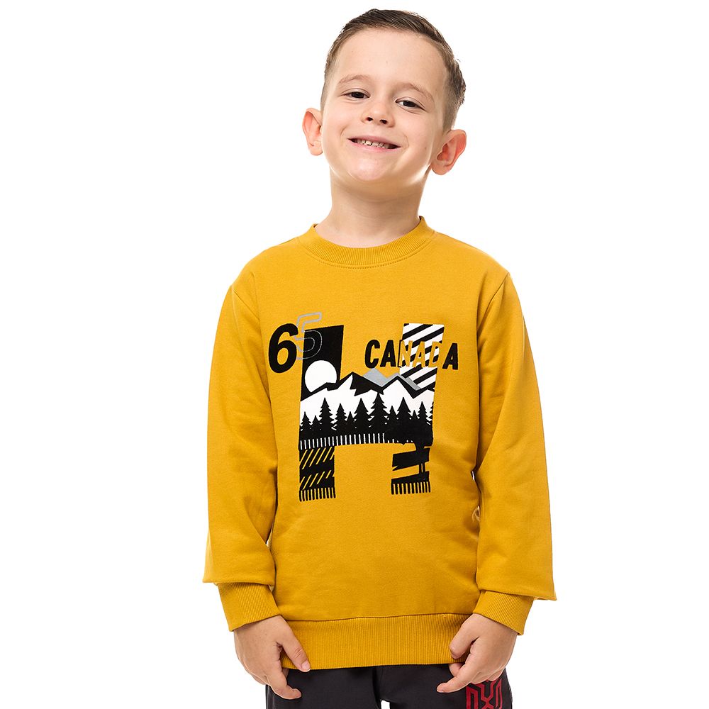 Victor and Jane - Boys' Sweatshirt - Mustard