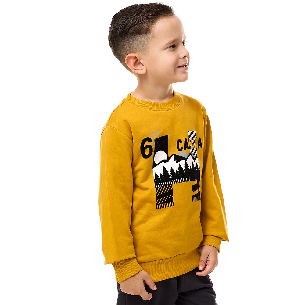 Victor and Jane - Boys' Sweatshirt - Mustard