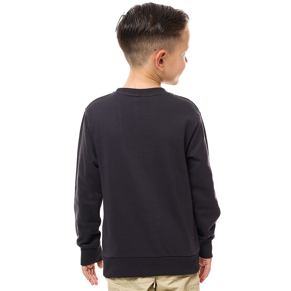 Victor and Jane - Boys' Cotton Sweatshirt - Dark Grey