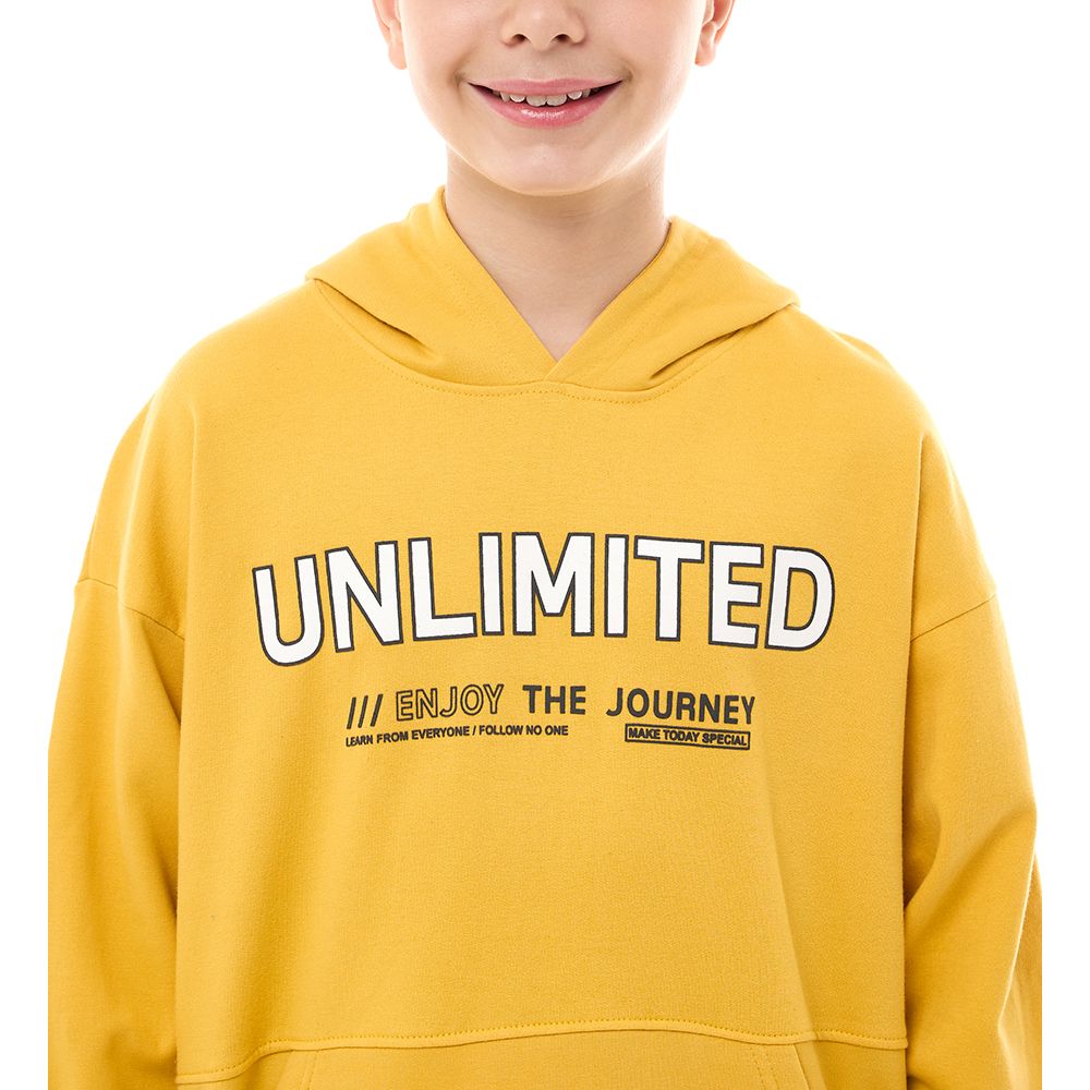 Victor and Jane - Boys' Hoodie Unlimited - Mustard