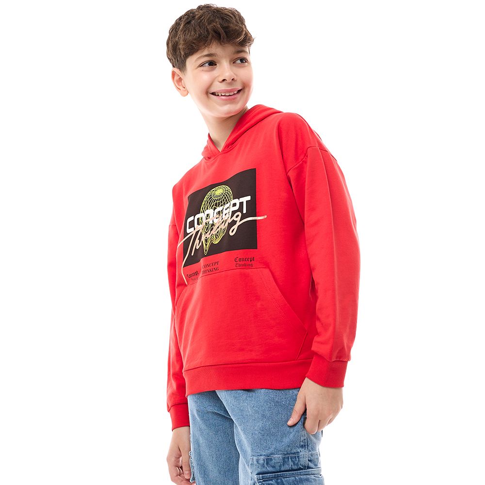 Victor and Jane - Boys' Hoodie Concept - Red