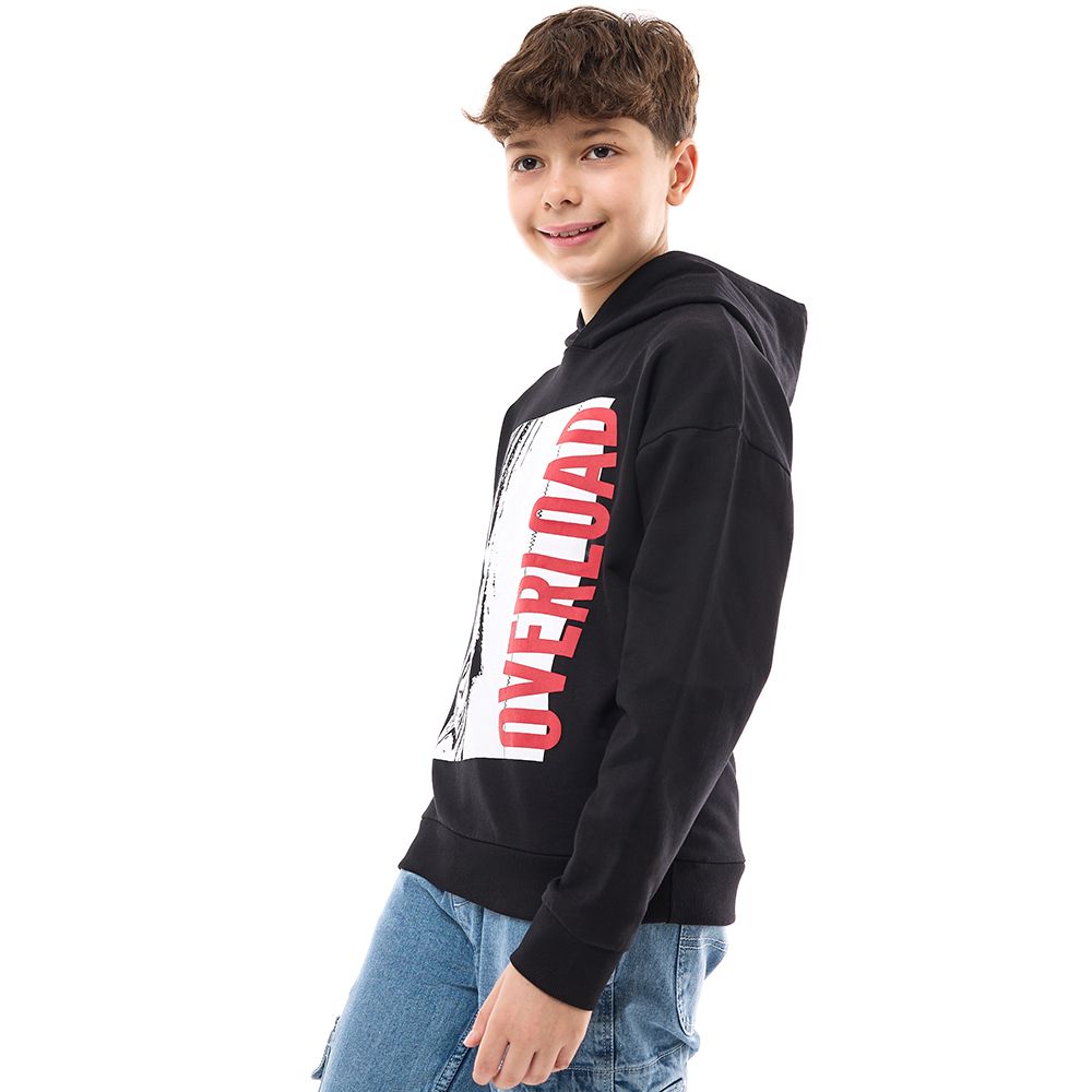 Victor and Jane - Boys' Hoodie Overload - Black