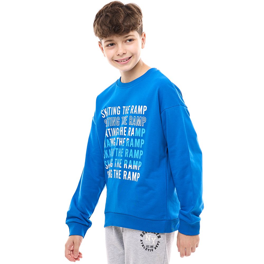 Victor and Jane - Boys' Sweatshirt - Royal Blue