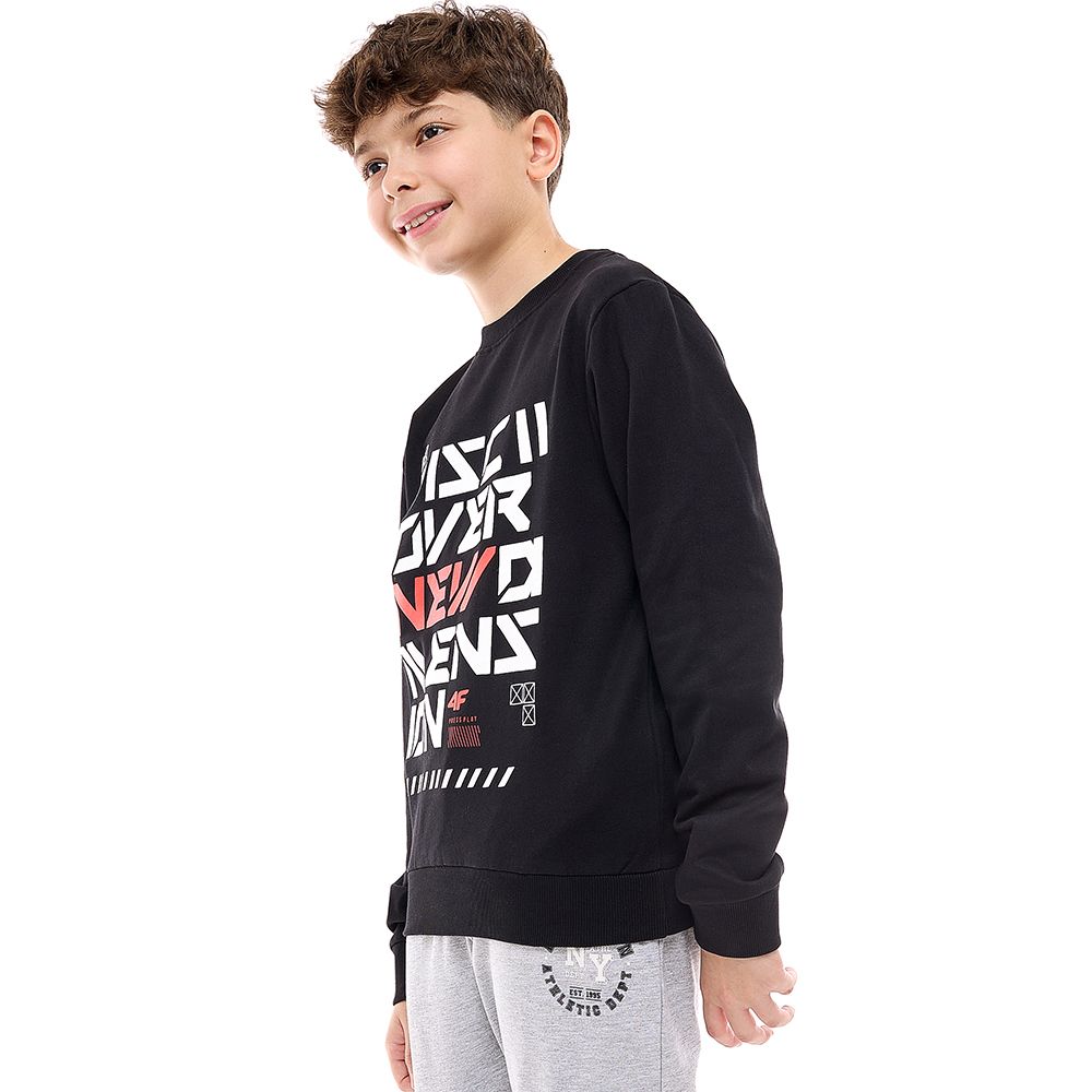 Victor and Jane - Boys' Sweatshirt New Dimension - Black