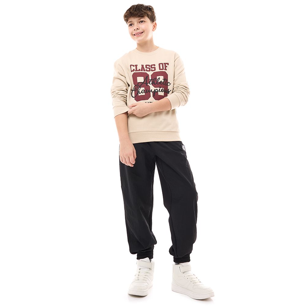 Victor and Jane - Boys' Sweatshirt Cklass Of 89 - Beige