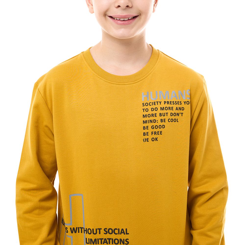 Victor and Jane - Boys' Sweatshirt - Mustard