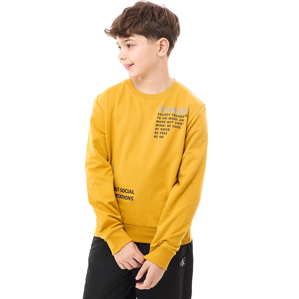 Victor and Jane - Boys' Sweatshirt - Mustard