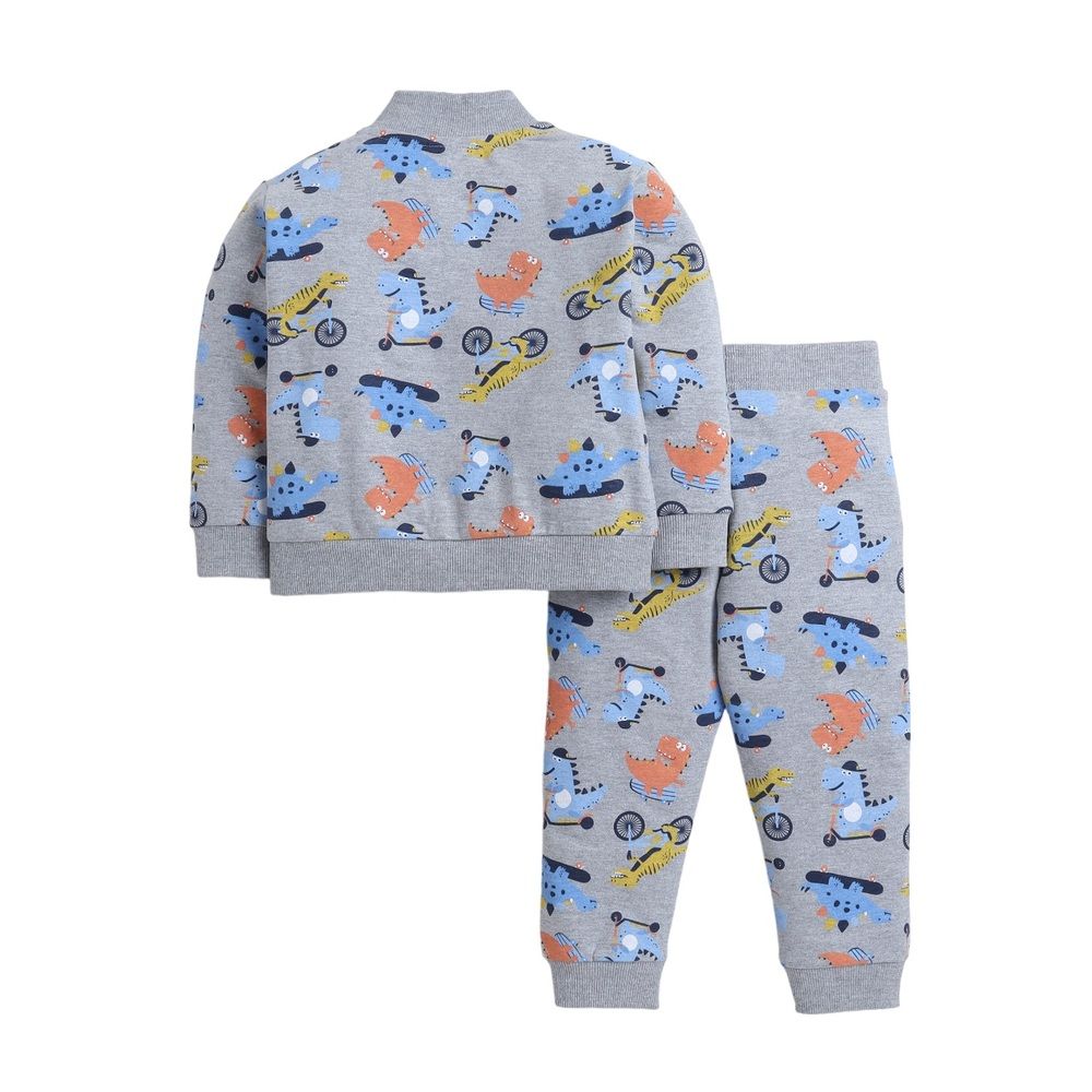 Victor and Jane - 3pc-Set - Tracksuit Set - Blue & Gray