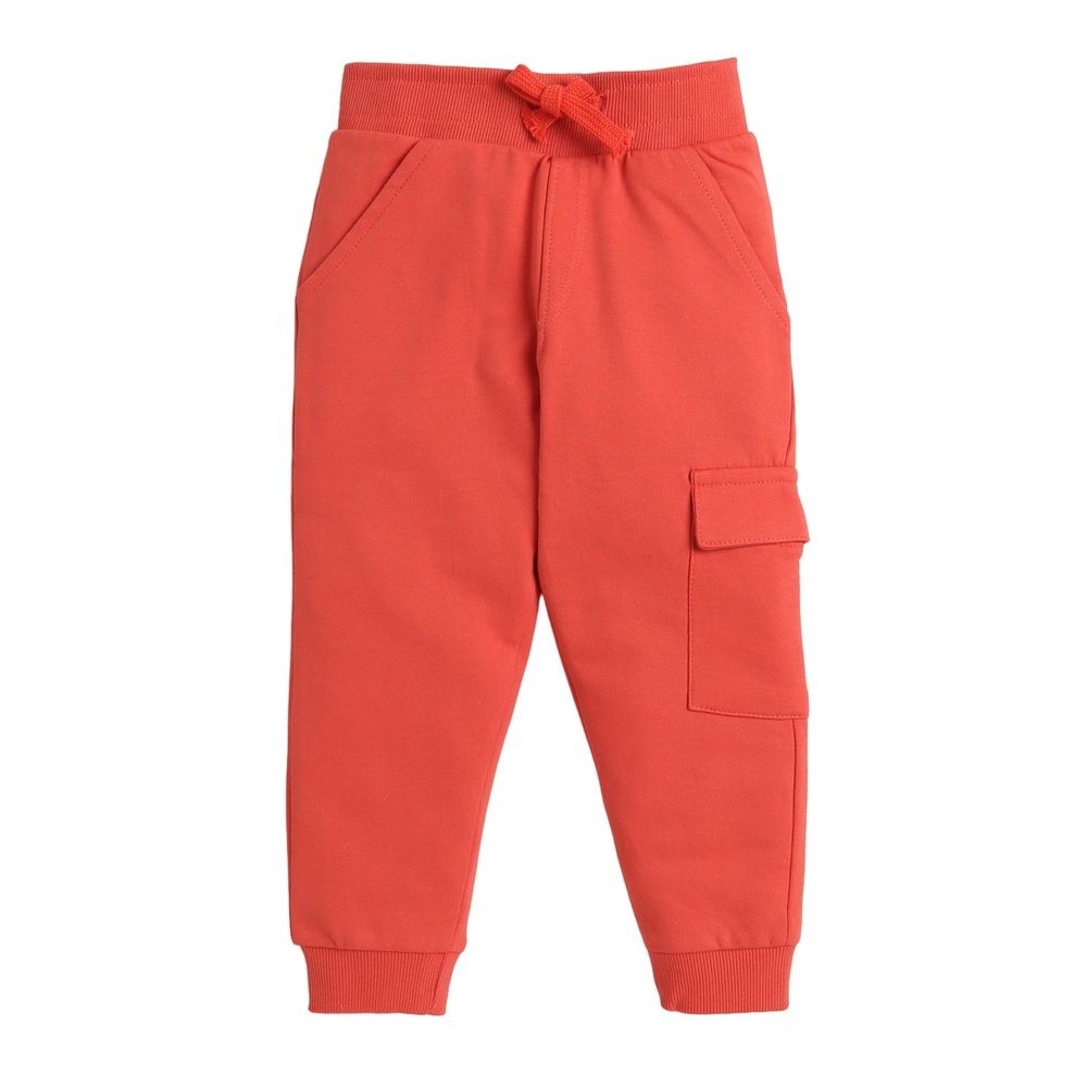 Victor and Jane - 2pc-Set - Boys' Sweatshirt And Joggers - Grey/Orange