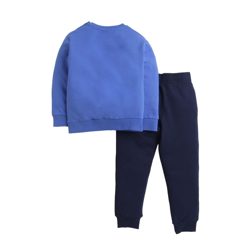 Victor and Jane - 2pc-Set - Sweatshirt & Jogger Set - Blue & Navy