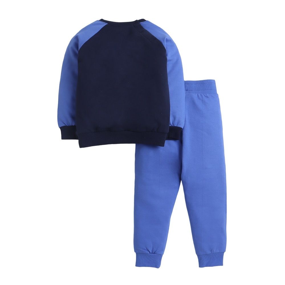 Victor and Jane - 2pc-Set - Raglan Sweatshirt & Jogger Set - Navy & Blue