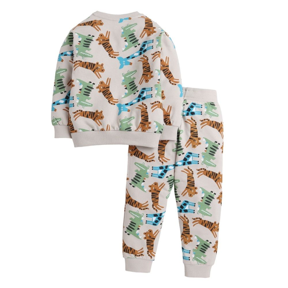 Victor and Jane - 2pc-Set - Boys' Printed Sweatshirt And Joggers