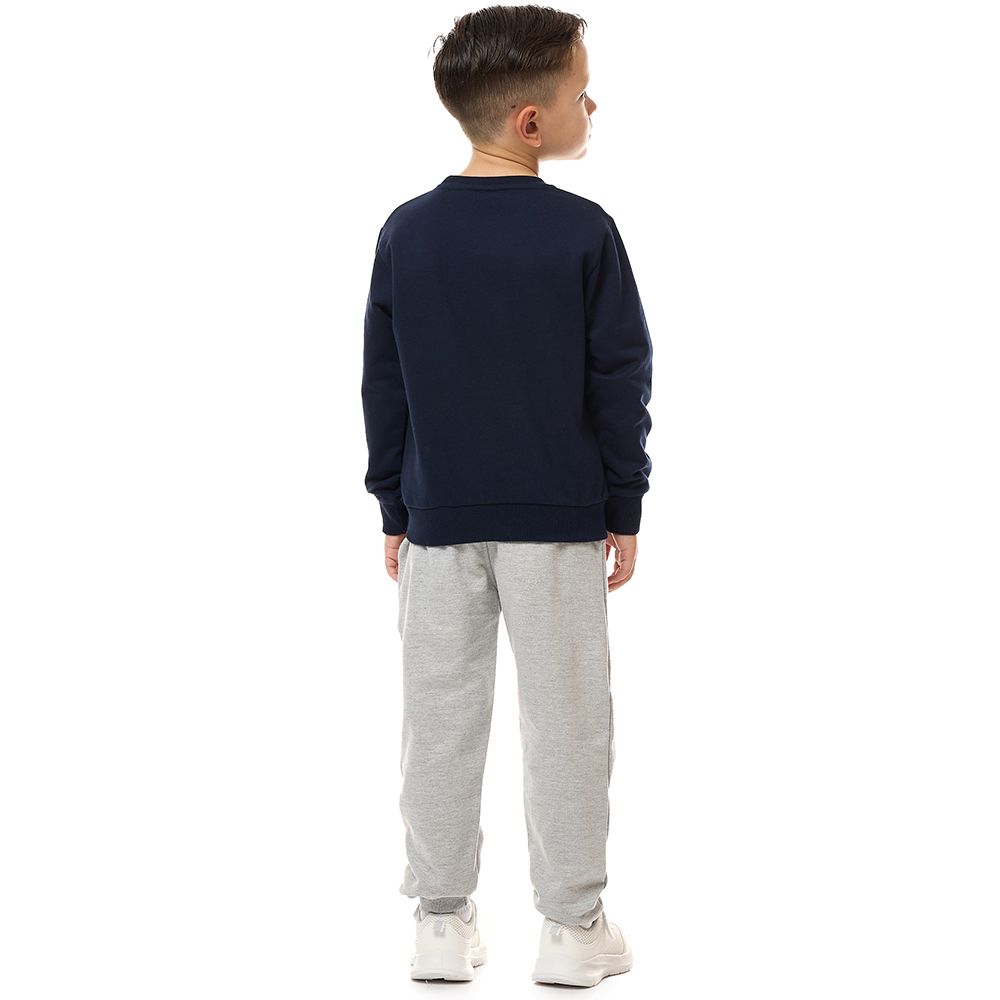 Victor and Jane - 2pc-Set - Boy's Sweatshirt And Jogger - Navy Blue/Grey