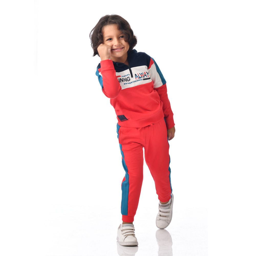 Victor and Jane - 2pc-Set - Boys' Cut And Sew Hoodie With Joggers