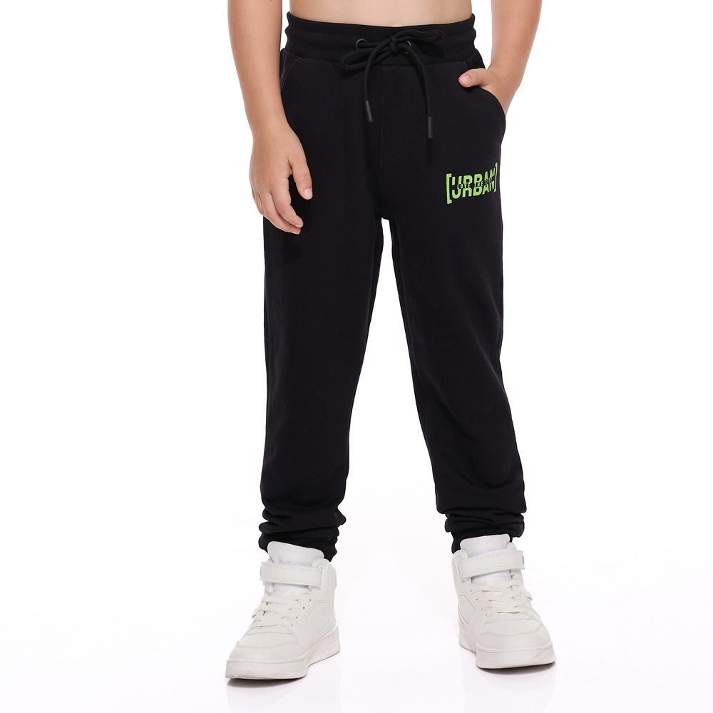 Victor and Jane - 2pc-Set - Cut And Sew Sweatshirt With Joggers - Grey/Black