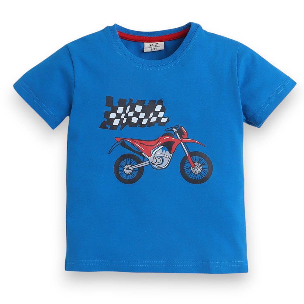 Victor And Jane - 2pc-Set - Boy's Printed Pyjama T-Shirt & Pants - Extreme Racing