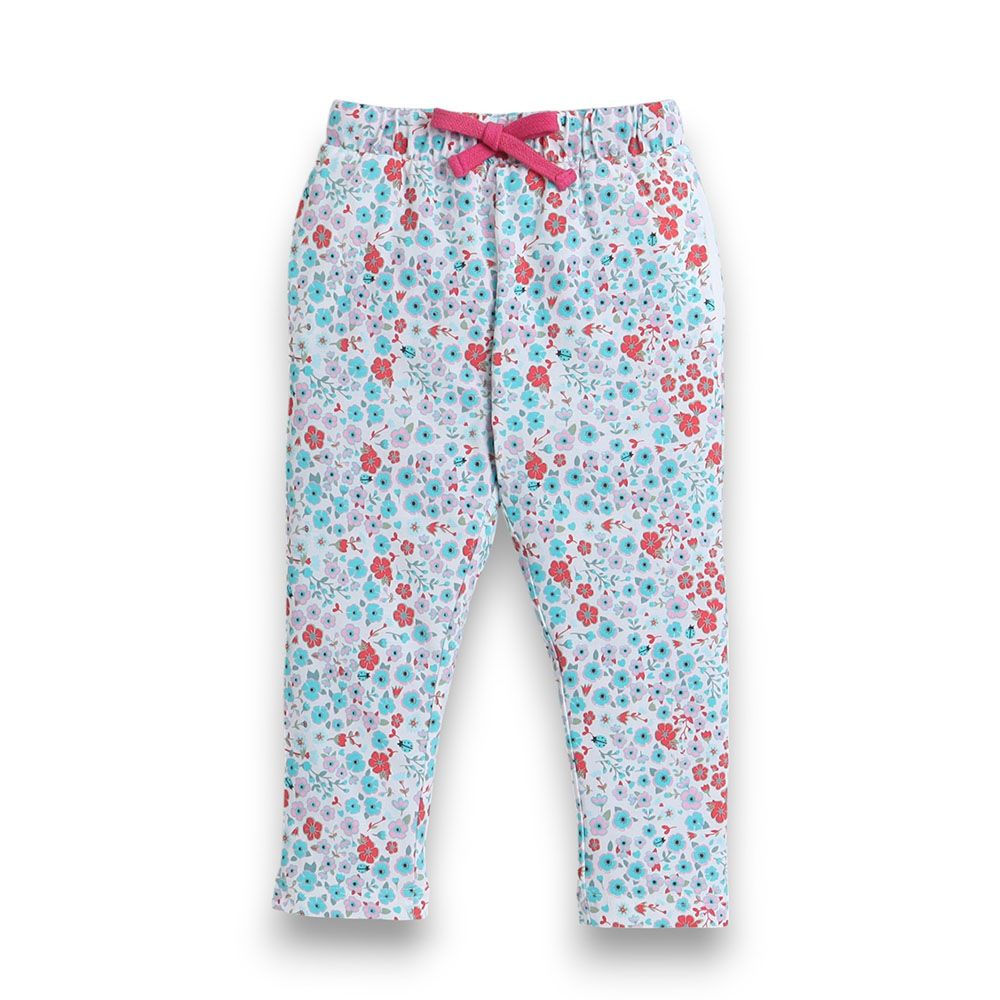 Victor and Jane - Girls Pyjama Printed T-Shirt And Long Pants Set - Off-White