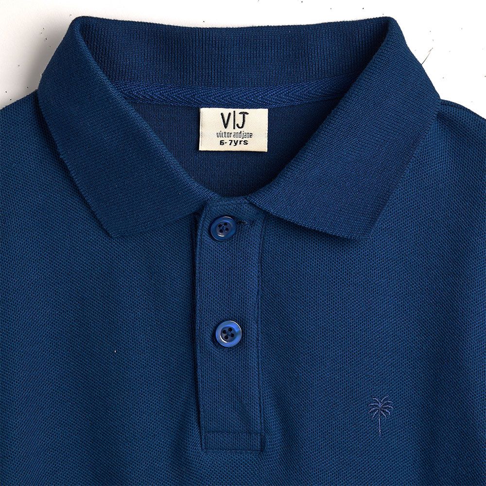 Victor And Jane - Boy's Short Sleeves Polo T-Shirt - Navy