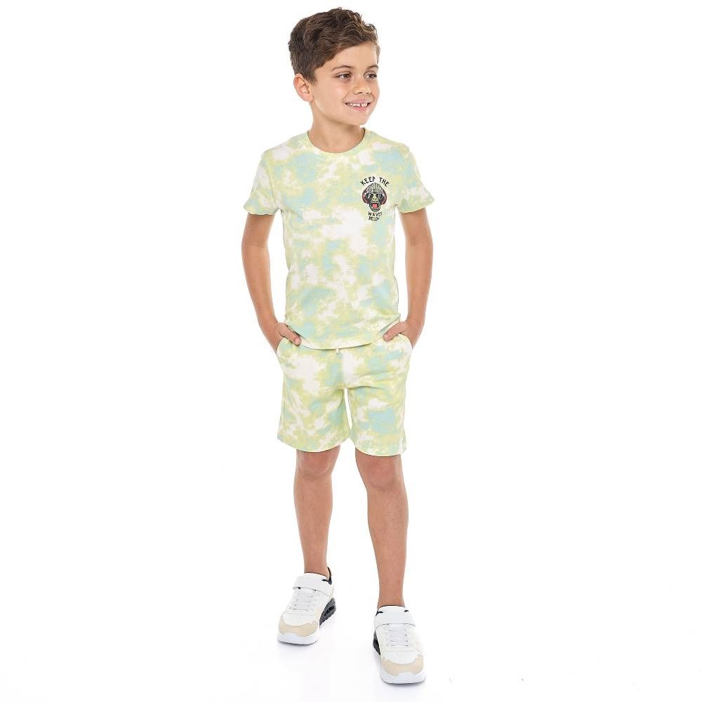 Victor and Jane - Boys' 2pc Set Keep The Waves - Light Green