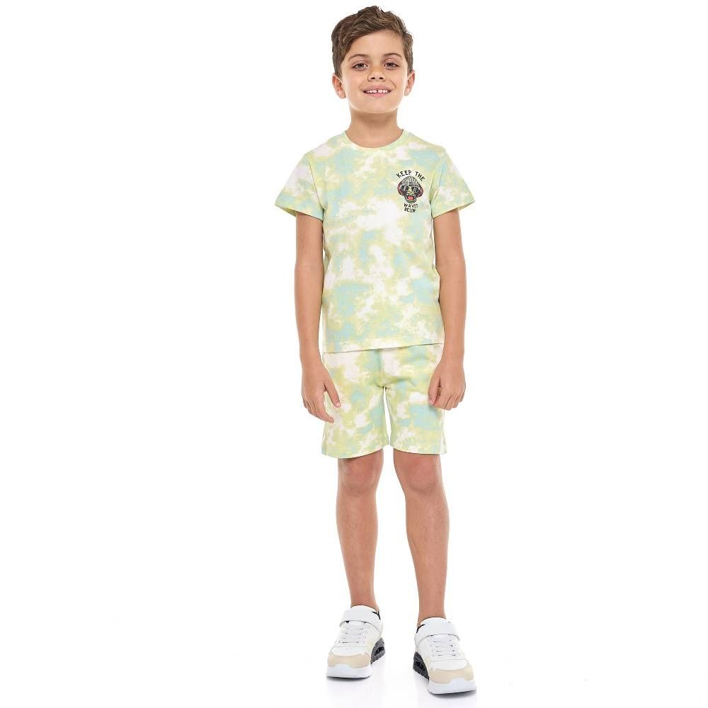 Victor and Jane - Boys' 2pc Set Keep The Waves - Light Green