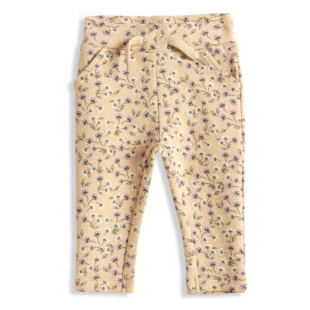 Dirkje - 3pc-Set - Girl's Top And Printed Pants With Headband - Bushed Pink/Dark Sand