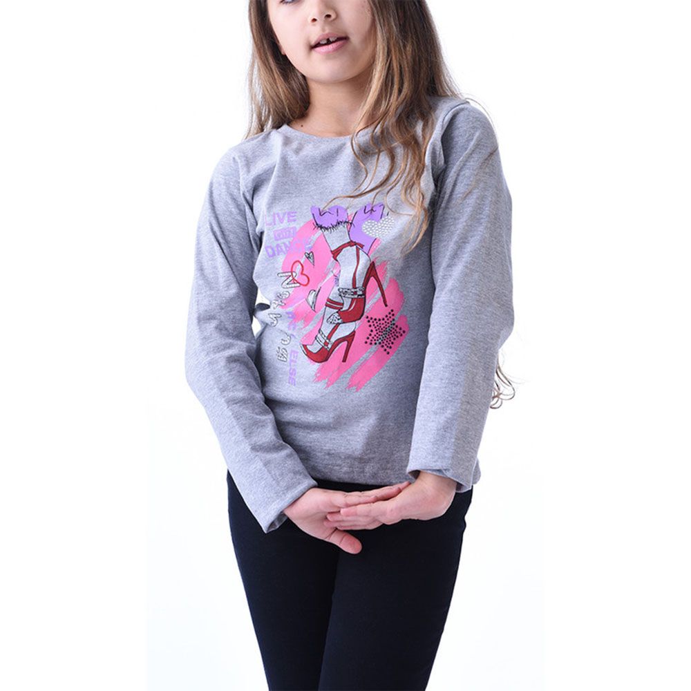 Urbasy - Cotton Full Sleeves Sweatshirt - Grey