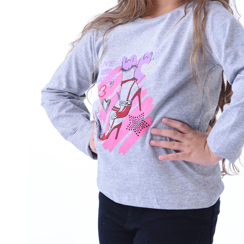 Urbasy - Cotton Full Sleeves Sweatshirt - Grey