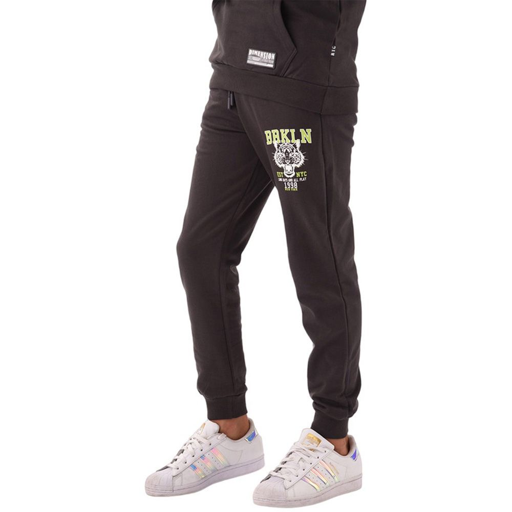 Urbasy - 2pc-Set - Cotton Sweatjacket With Joggers - Dark Grey