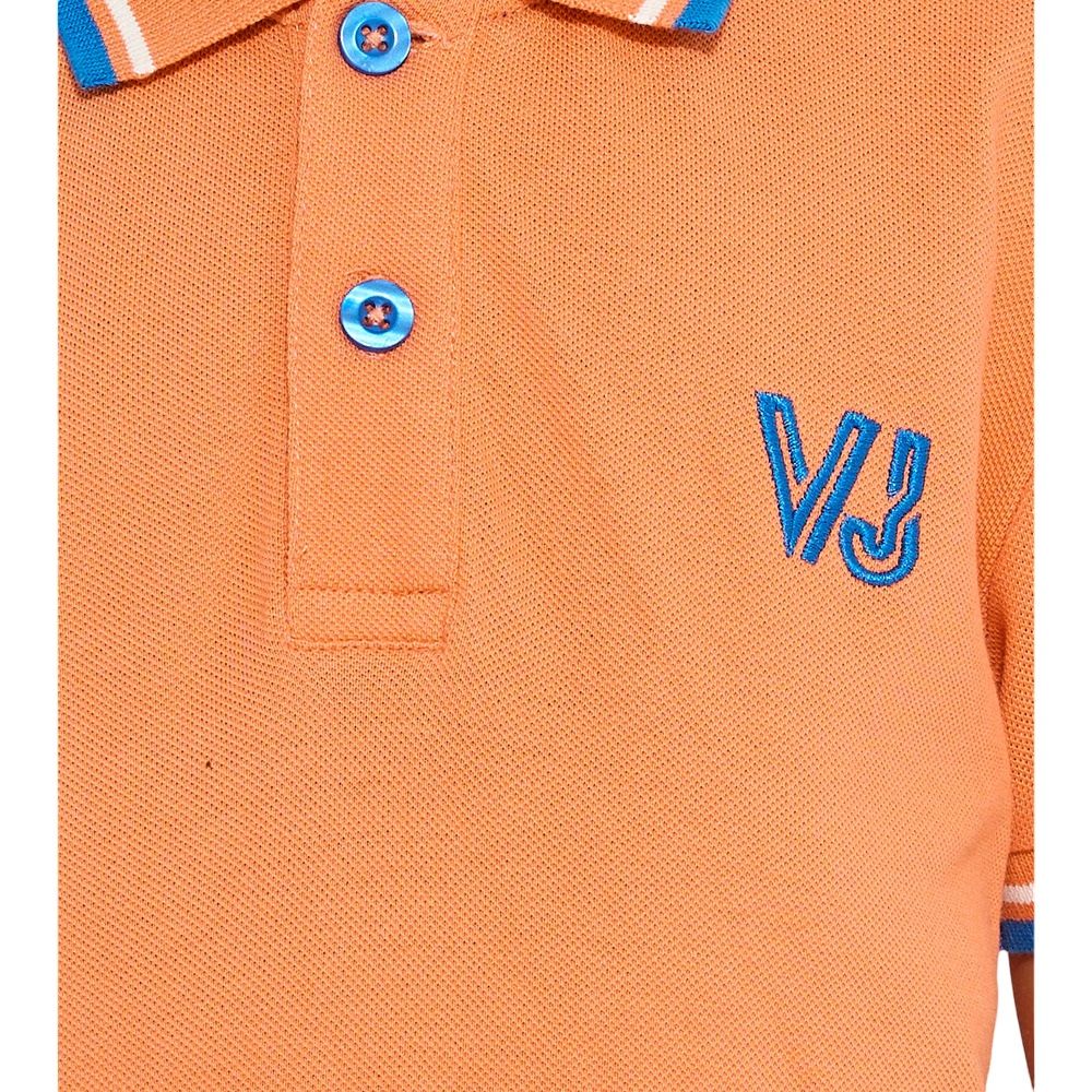 Victor and Jane - Solid Polo T-Shirt - Coral