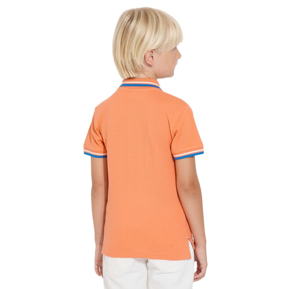 Victor and Jane - Solid Polo T-Shirt - Coral