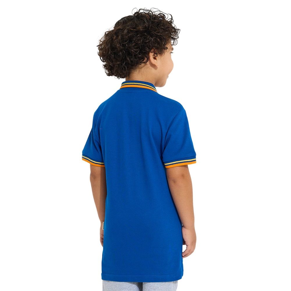 Victor and Jane - Solid Polo T-Shirt - Blue