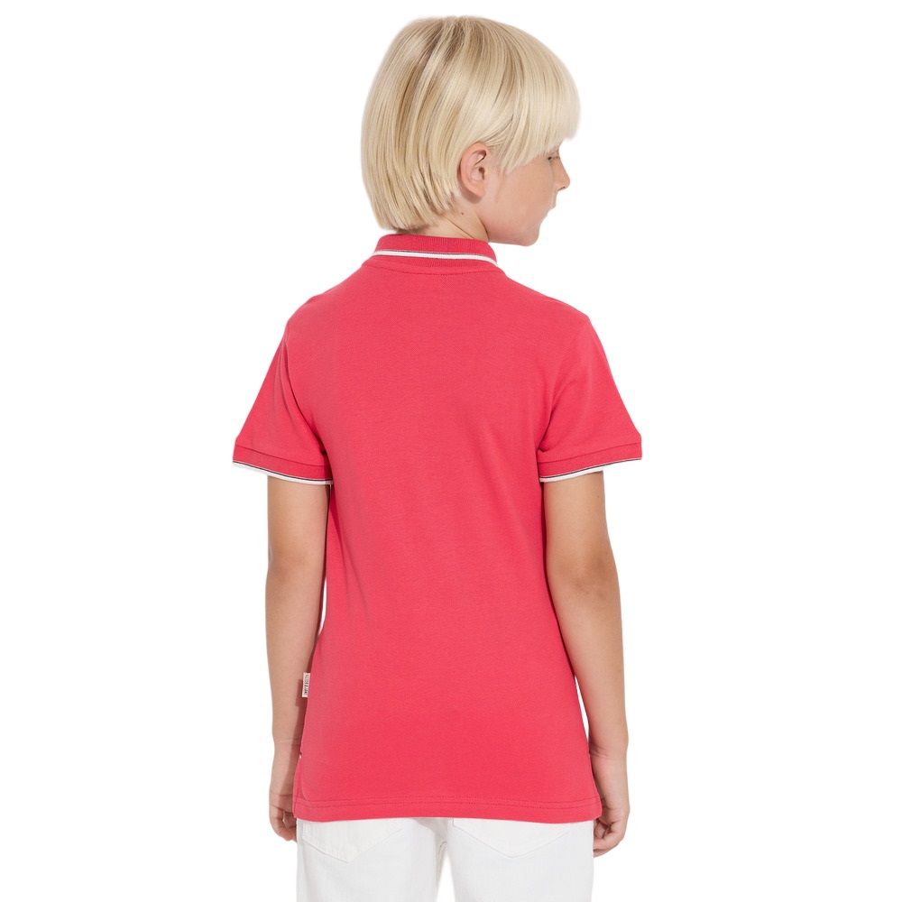 Victor and Jane - Junior Boy's Solid Polo T-Shirt - Fuschia