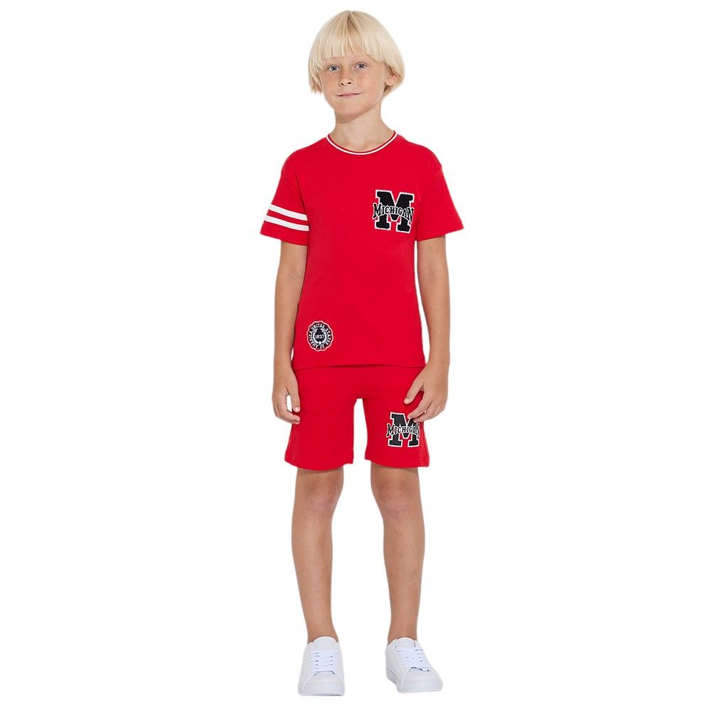 Victor and Jane - Boys' T-Shirt & Shorts Set - Red